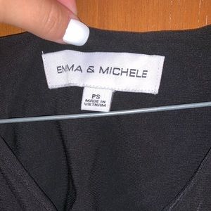 Emma & Michelle Zippered Black Sleeveless Dress